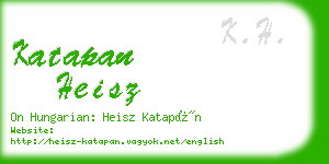 katapan heisz business card